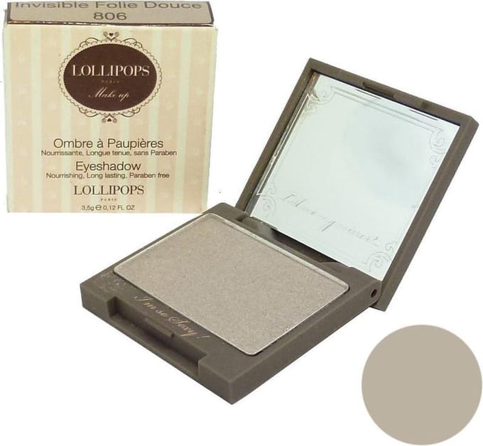 Lollipops Paris Eye Shadow - Oogschaduw Kleur oogmake-up Parabenfree - 3,5 g - 806 Invisible Folie Douce