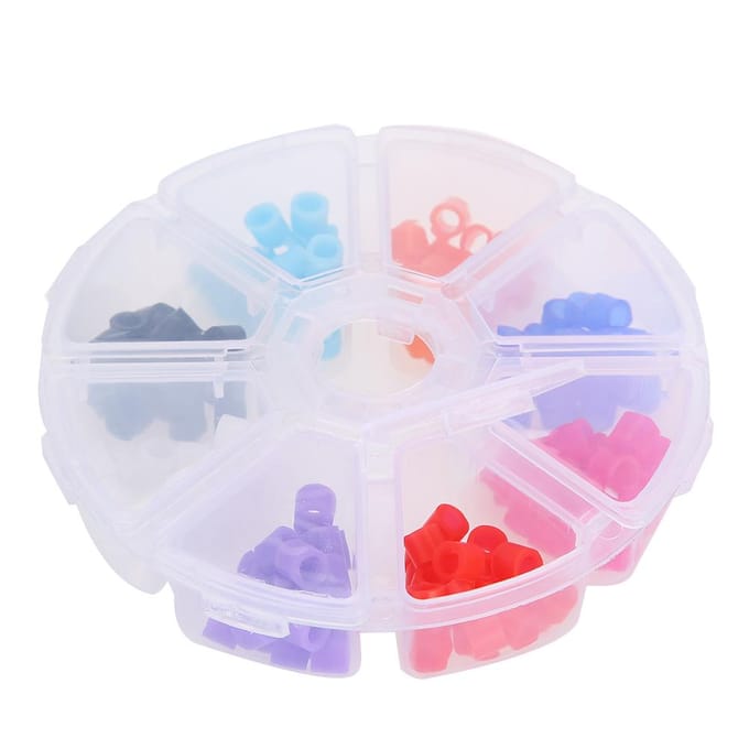 160 Stuks Autoclaveerbare Universele Tandheelkundige Instrument Orthodontische Silicone Code Ringen white