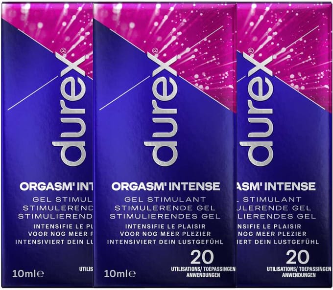 Durex Orgasm Intense - Stimulerende Gel voor Intensere Orgasmen - 3 x 10 ml (60 toepassingen)