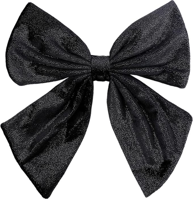 Beautiful Bow haarklem - zwart - Haar accessoires - Kerst