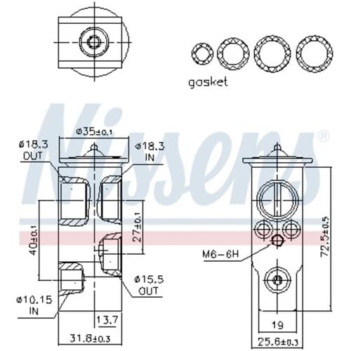 Expansieventiel, airconditioning NISSENS 999489