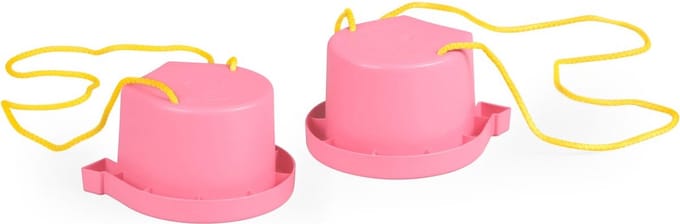 Roze Loopklossen met Hoefijzer Afdruk