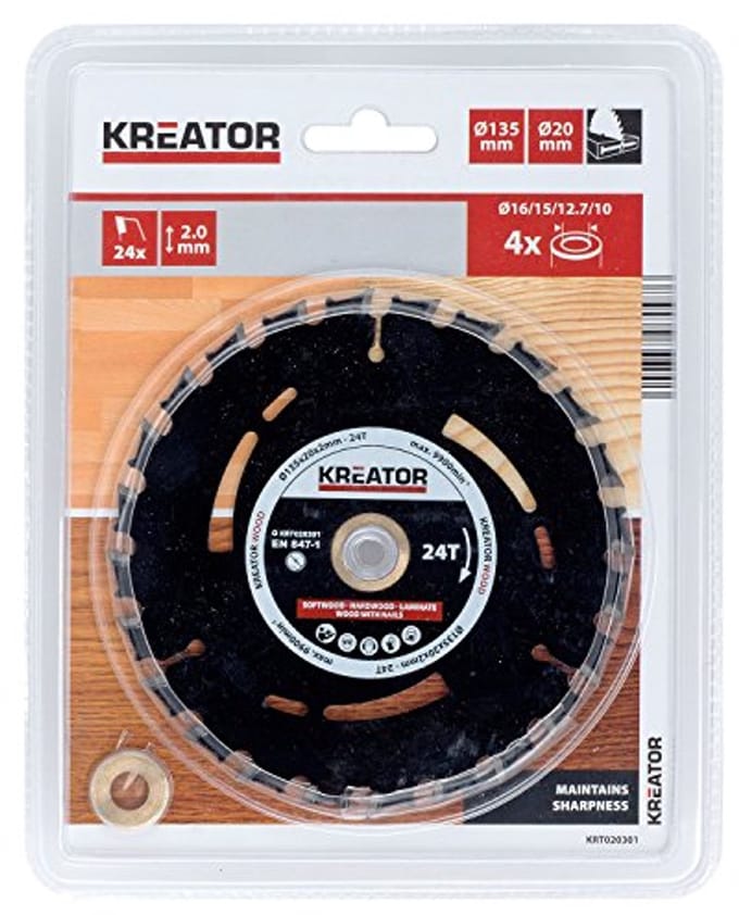Sierra voor Pista Madera 135 mm 24d - 135 x 20 x 2