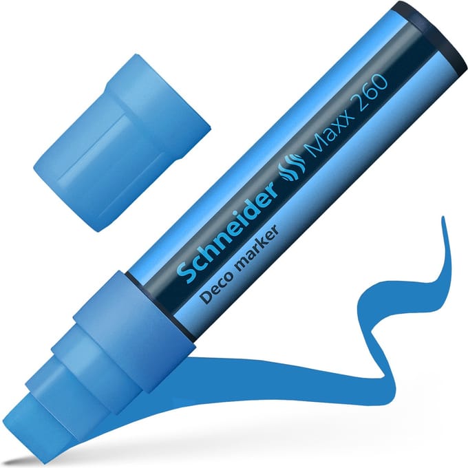 Schneider krijtmarker - Maxx 260 - lichtblauw - S-126010