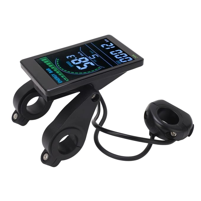 Écran LCD M6C pour vélo électrique, compteur ABS, panneau de commande avec 6 broches black