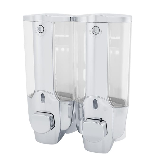 Distributeur de savon moussant / lotion mural 350 / 700 ml (Double Sortie 700ml) white