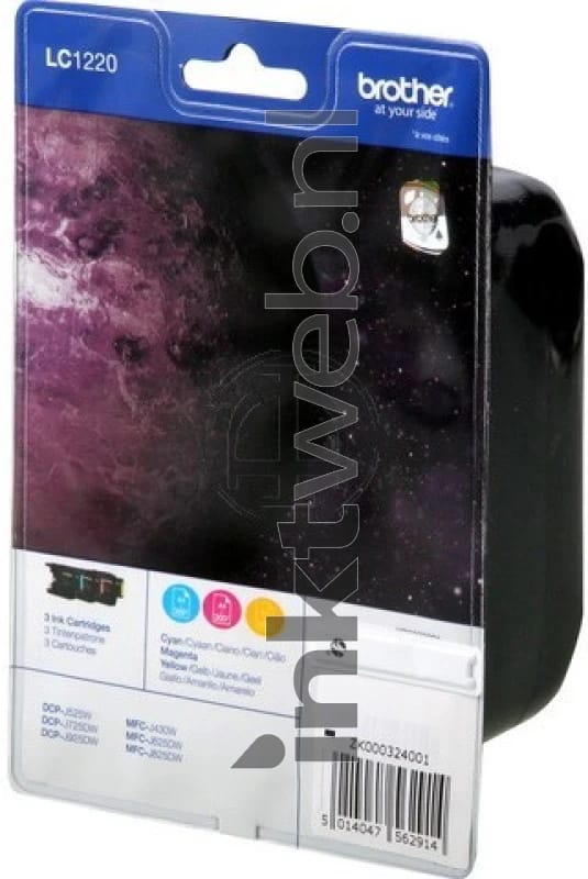 Brother LC1220 - Inktcartridge / Geel / Paars / Blauw