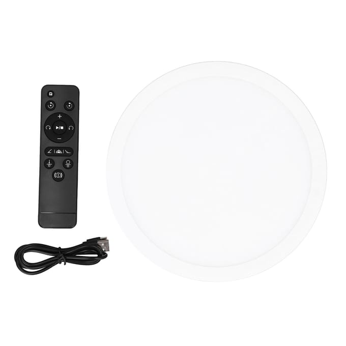 Présentoir rotatif à 360 degrés Vitesse et direction réglables Alimenté par USB 22 cm Rotatif électrique blanc