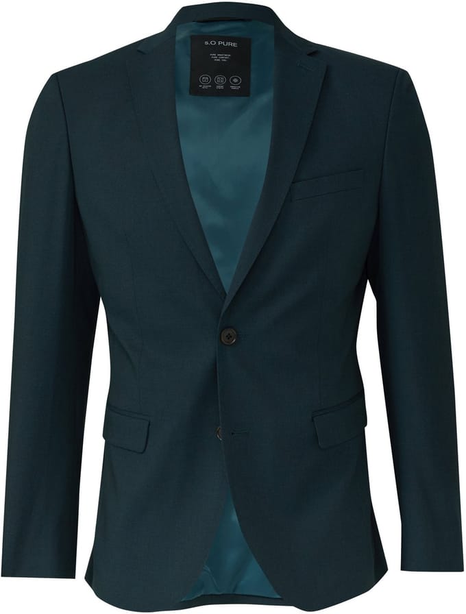 regular fit colbert met viscose