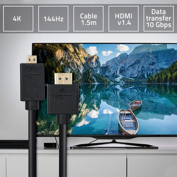 Qoltec HDMI-kabel |   Micro HDMI |   Hoge snelheid |   4K |   30Hz |   GOUD |   1,5m