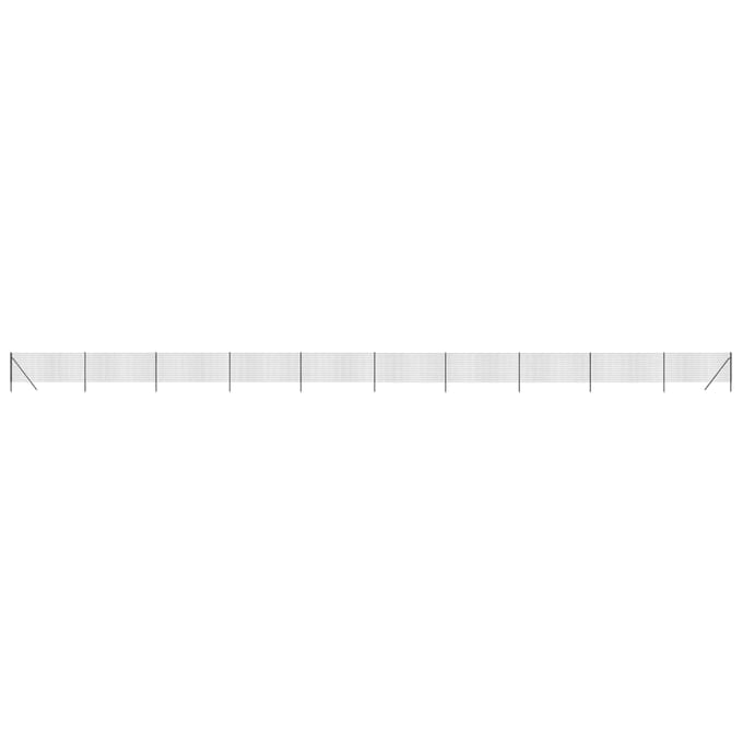 vidaXL - Draadgaashek - 0,8x25 - m - gegalvaniseerd - staal - antracietkleur