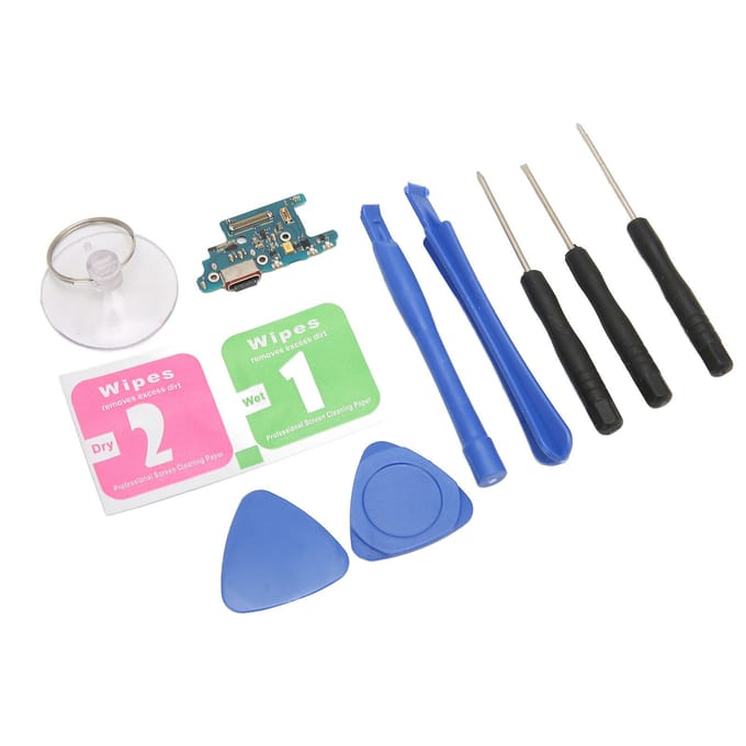 USB Oplaadpoort Flex Kabel Vervanging USB Oplader Poort Reparatiekit Mobiele Telefoon Accessoire blue