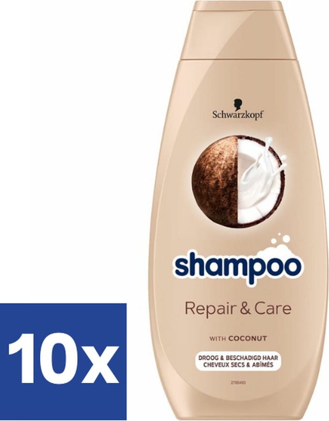 Schwarzkopf Repair & Care Shampoo - 10 x 400 ml