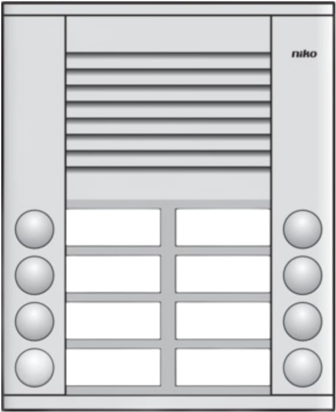 Niko 10-108 NIKO OPB.BUITENPOST 8 BELDR.KN