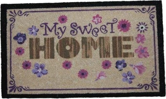 Hamat Deurmat Deurmat Sweet Home taupe - 45 x 75 cm