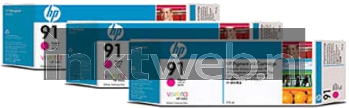 HP 91 3-pack magenta (Origineel)