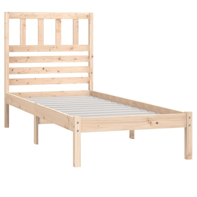 vidaXL - Bedframe - massief - grenenhout - 90x190 - cm