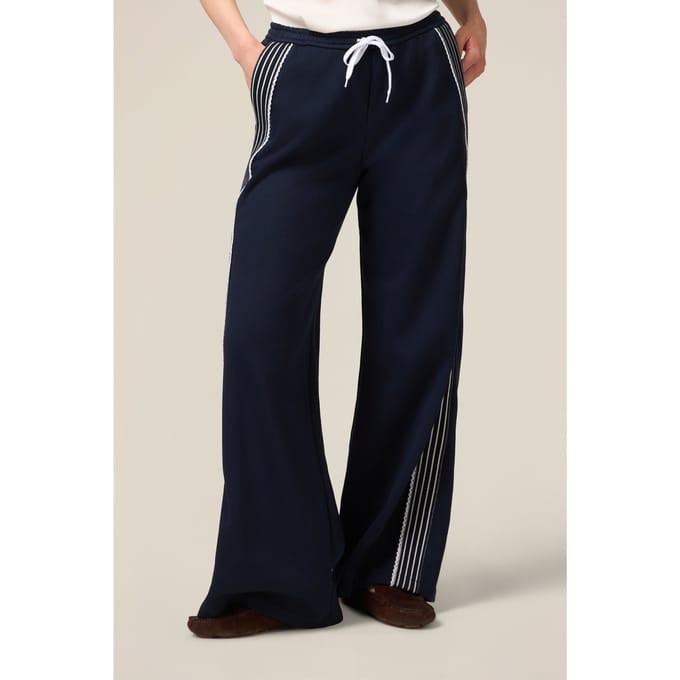 Oltre Wide-leg Sweatpants Maat: Blue Maat: S | Joggingbroeken Outlet | Dames | Blauw