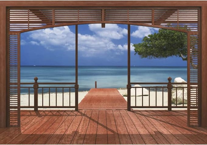 El paradiso // 8-delig fotobehang  // 388 x 270 cm