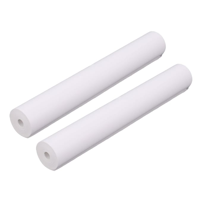 2 Rouleaux Papier d'Impression Thermique 26,25 Pieds de Longueur 11,8 Pouces de Largeur Haute Luminosité et Douceur Polyvalent white