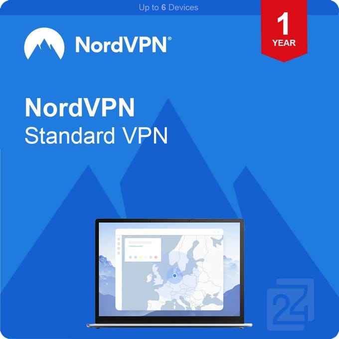 NordVPN Standard VPN 6 Apparaten / 2 Jaar