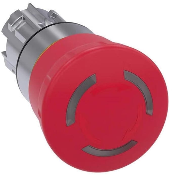 Noodstopknop - Paddenstoel schakelaar - Machinebeveiliging - Rotatie herstel - 22 mm rond - Rood