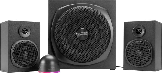 Speed-Link GRAVITY LT 2.1 Subwoofer System - Black - 2.1-channel - Zwart