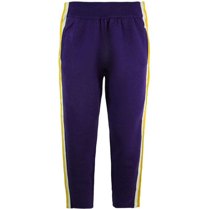 Mitchell & Ness x CLOT LA Lakers Knit Warm Up Heren Track Broek