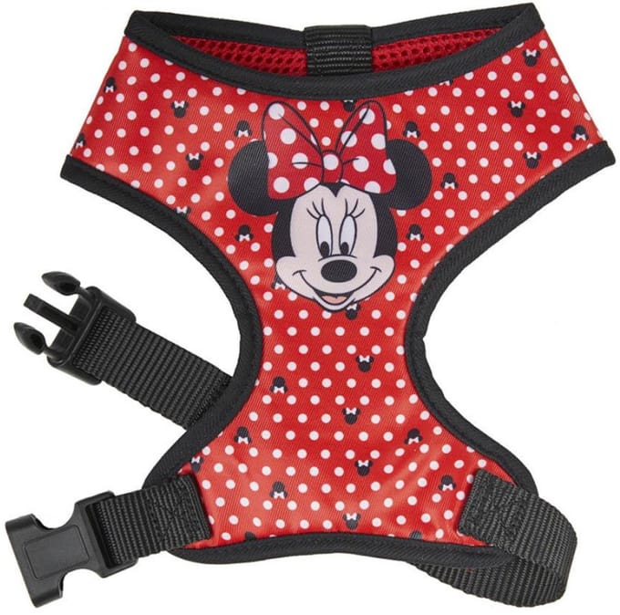 Minnie Mouse Hondentuigje - Harnas - XS-S - Rood - Verstelbaar