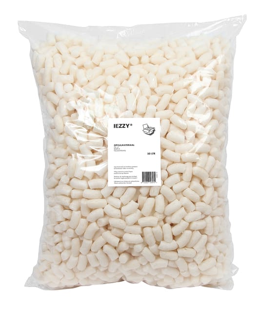 Opvulchips IEZZY 50l 100% biologisch afbreekbaar creme