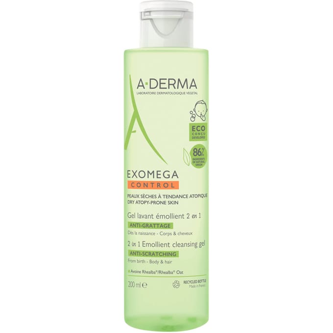 Aderma Exomega Control Reinigingsgel 2in1 200ml