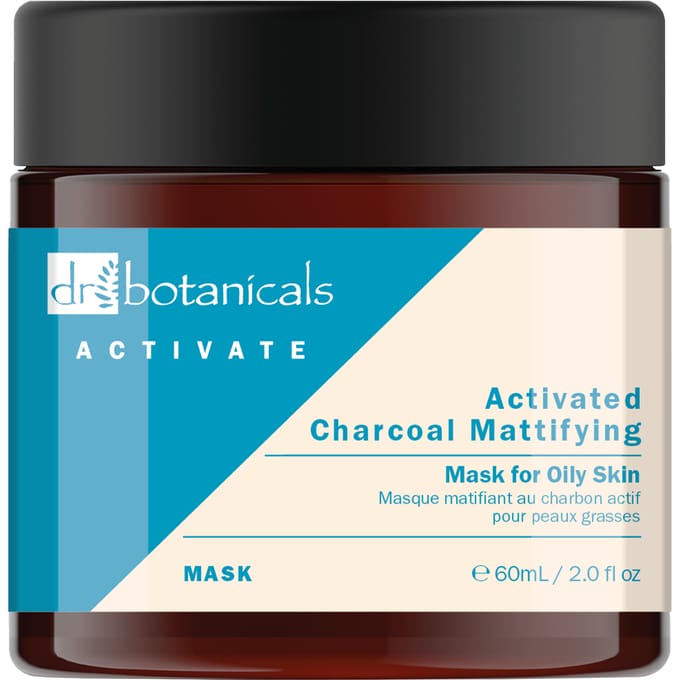 Dr Botanicals Activate Houtskool Mattifying Masker voor Vette Huid 60ml