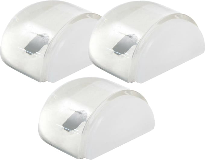 AMIG Deurstopper/deurbuffer - 3x - D42mm - zelfklevend - transparant