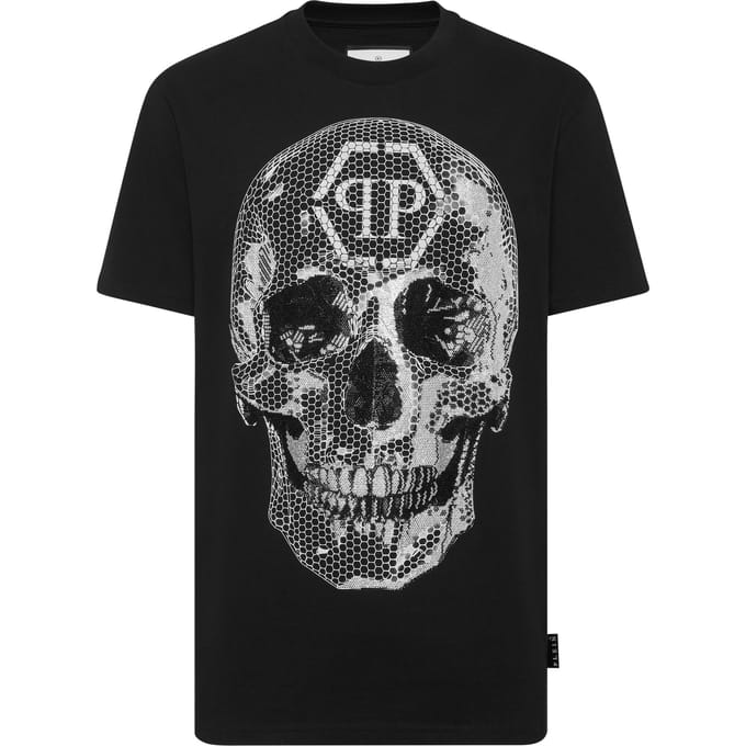 T-Shirt Ronde Hals Ss Skull