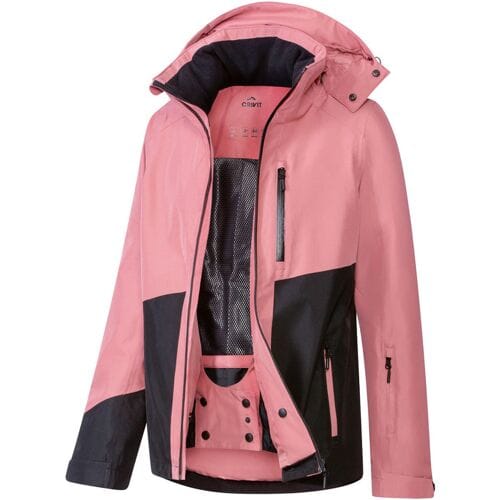 CRIVIT Dames ski-jas Premium (Roze/zwart, L (44/46))