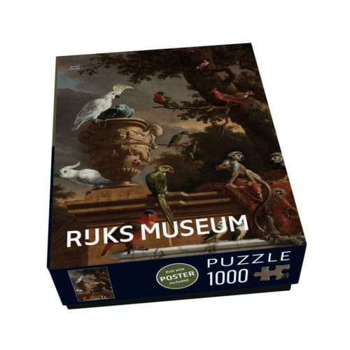 Puzzel (1000 stukjes): De menagerie, Melchior d'Hondecoeter, Rijksmuseum Amsterdam
