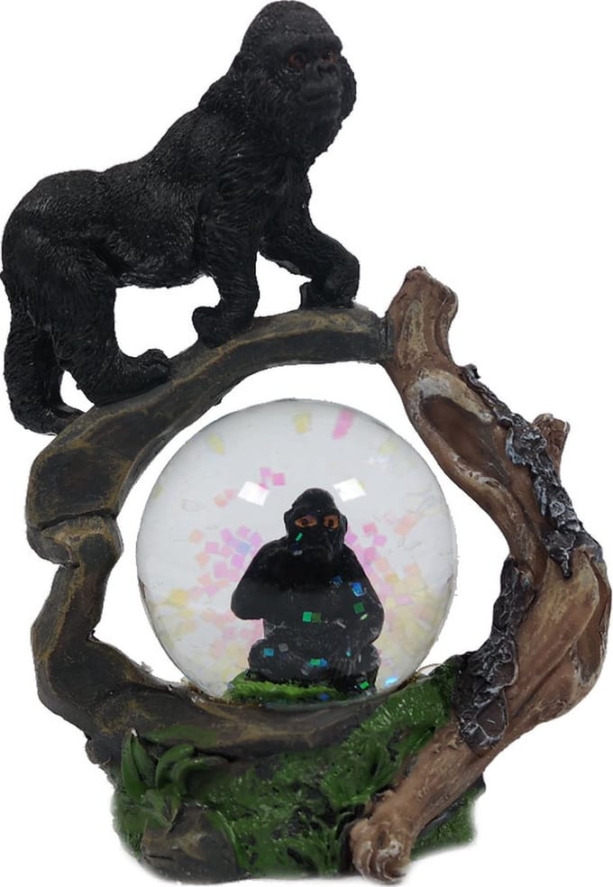 PIA Soft Toys Gorilla waterbal - 45 mm - Snowglobe