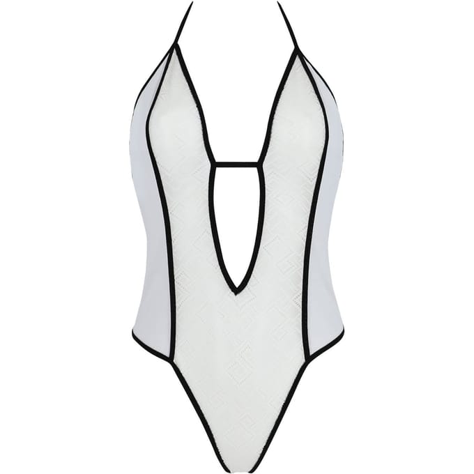 Body Mayennie ecru-zwart S/M