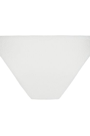 Hunkemöller Hoog Uitgesneden Bikinibroekje Crinkle Wit