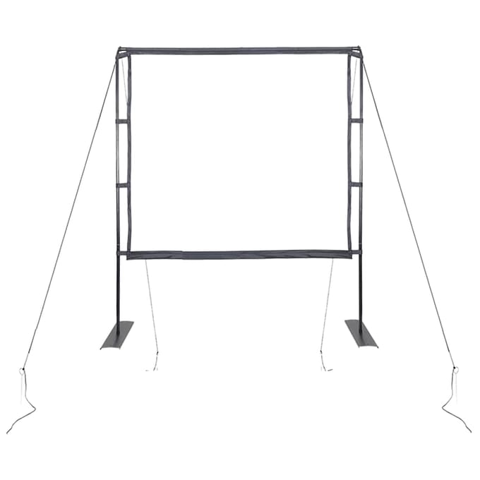 vidaXL - Projectiescherm - met - statieven - 89 - inch - 1:1