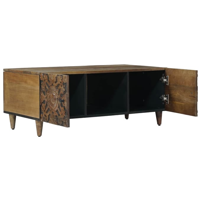 vidaXL - Salontafel - Bruin - 100 - x - 54 - x - 40 - cm - Massief - Mango - Hout
