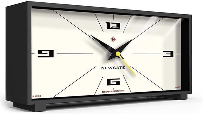 Newgate Thunderbird - Staande klok - Zwart & Creme
