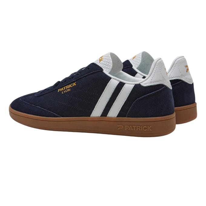 Patrick Mens Lyon Suède Cupsole Sneakers (Navy/Wit/Gum)