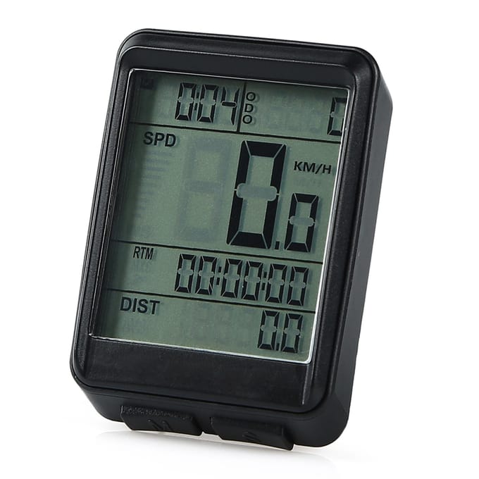 Fietssnelheidsmeter Draadloze Fietscomputer Regenbestendig LCD-scherm Multifunctionele Fietskilometerteller groen