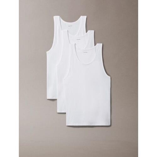 Calvin Klein tanktop, set van 3, 100, wit, heren, 3XL