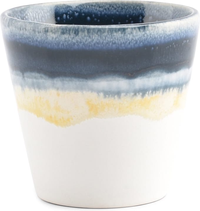 Salt & Pepper Mokkakop 10cl blauw Flow (Set van 4)