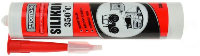 GEKO Hoge Temperatuur Siliconenkit - Weerbestendig - 300 ml - Rood