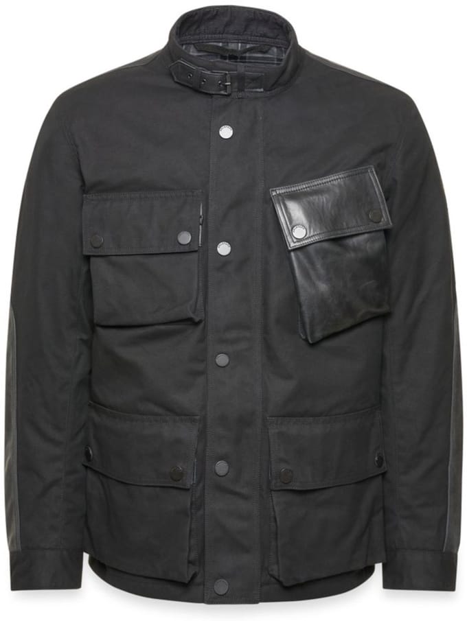 Belstaff Trackmaster Zwarte Waterdichte Gewaxte Jas - Jas