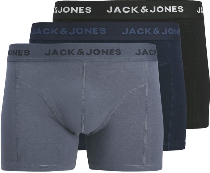 JACK&JONES - JACJEREMIAH SOLID TRUNKS 3 PACK - Heren - Onderbroeken