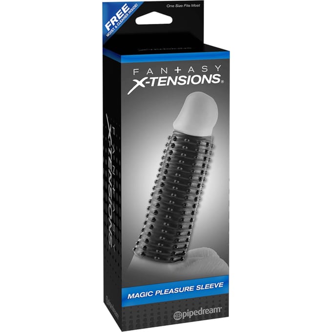 Pipedream Fantasy X-Tensions sleeve Magic Pleasure Sleeve zwart